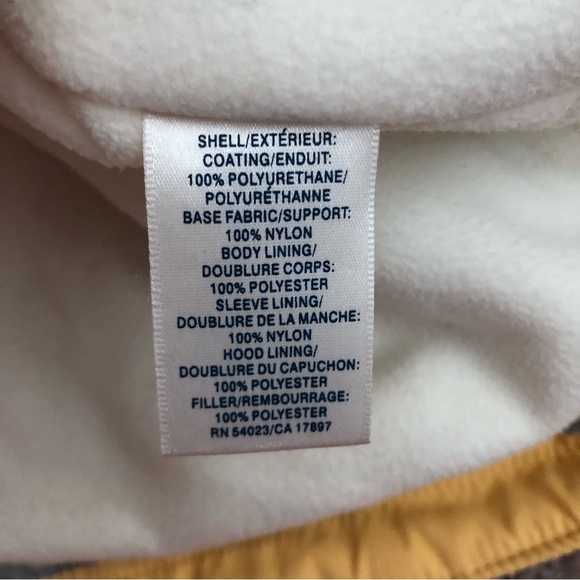 Old Navy Winter Outerwear Snow Jacket Yellow Gray XS - Picture 13 of 14